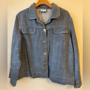 Cottage Clothing Linen Jacket Womens Size Large